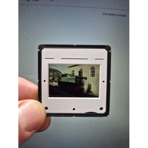 190E - A collection of railway related photographic slides.