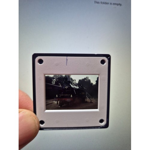 190E - A collection of railway related photographic slides.