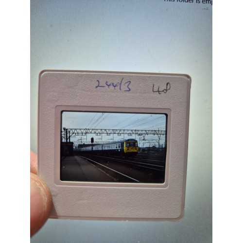 190E - A collection of railway related photographic slides.