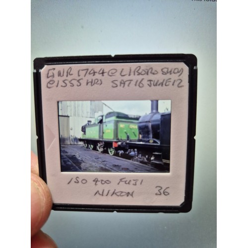 190E - A collection of railway related photographic slides.