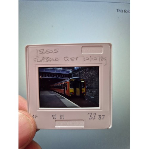 190E - A collection of railway related photographic slides.
