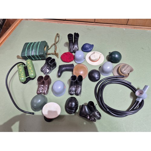 444 - Two boxes of assorted ActionMan toys.