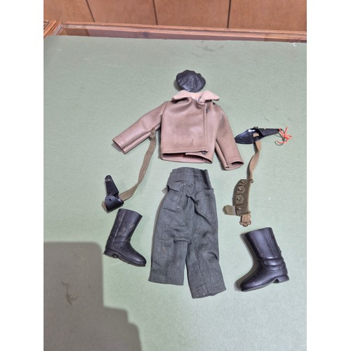 444 - Two boxes of assorted ActionMan toys.