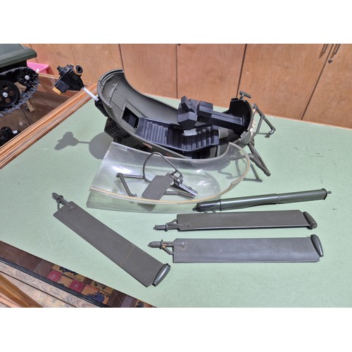 444 - Two boxes of assorted ActionMan toys.