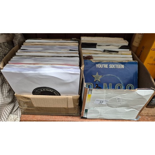 17 - Two boxes of 45s including soul.