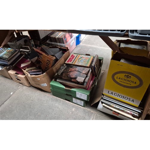 56 - 8 boxes of books