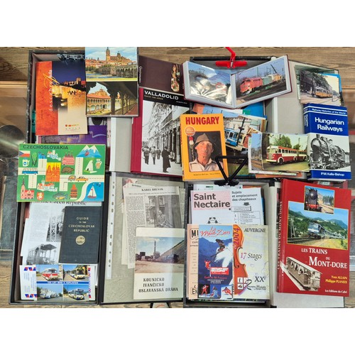 102 - 39 box files containing mainly European public transport and tourism related books and ephemera, mai... 