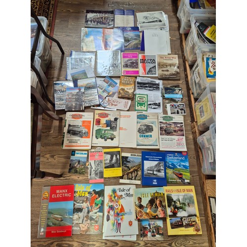 105 - A collection of mainly public transport and tourism related books and ephemera, mainly late 20th/ear... 