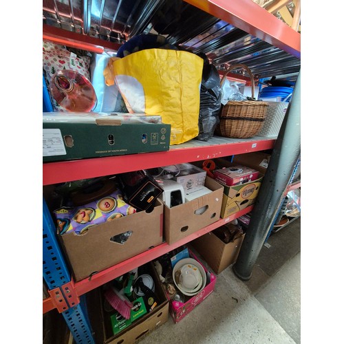 175 - 3 shelves of mixed items including various pairs of ladies shoes and boots (unused, labels still att... 