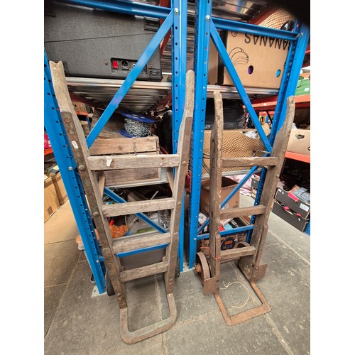 171 - 2 vintage sack trucks