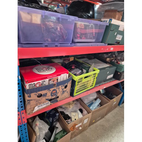 160 - A mixed lot on 3 shelves (12 boxes and 2 bags) to include automatic slide projector, detail sander, ... 