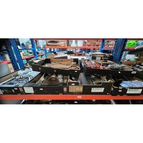 130 - 6 boxes of tools to include chisels, socket sets, brace & bit drills etc