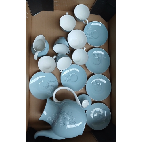 411 - A Royal Doulton Forest Glade tea set.