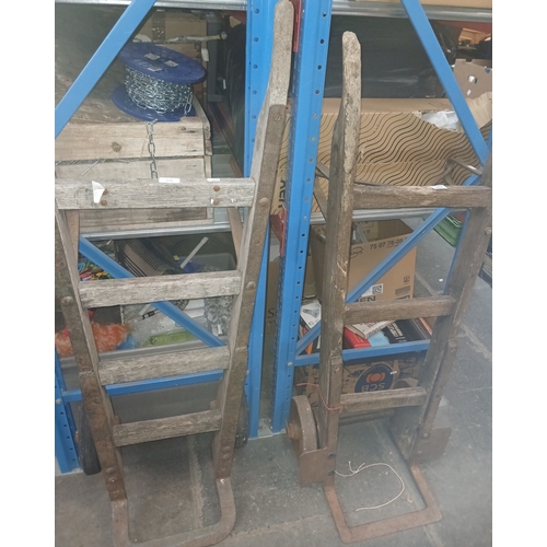 171 - 2 vintage sack trucks