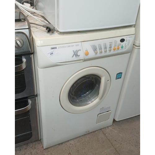 244 - A Zanussi Jet system Turbo Dry 1600rpm washing machine