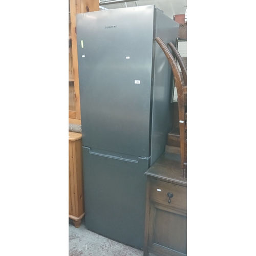 256 - A Grey Kenwood Fridge Freezer