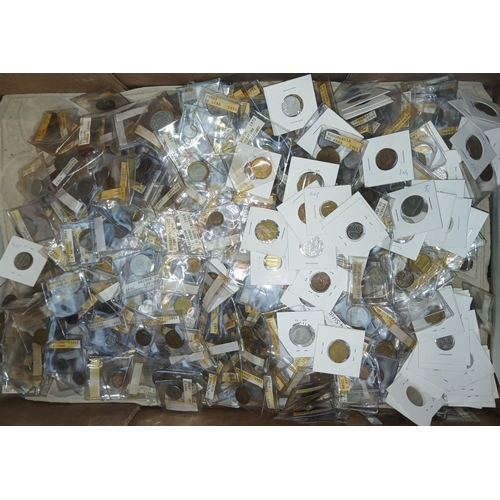 264 - A box of world coins