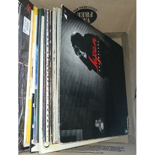 270 - A box of LPs to include Japan, jack Bruce, Ian Dury, Dr Feelgood, Gruppo Sportivo, Bee Gees etc