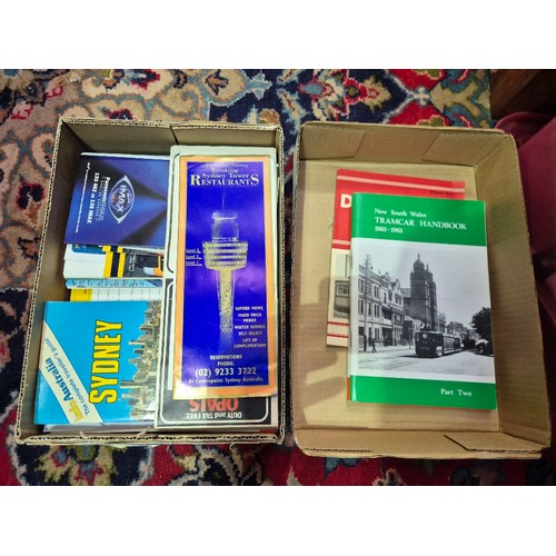 285 - A collection of mainly public transport and tourism related books and ephemera, mainly late 20th/ear... 