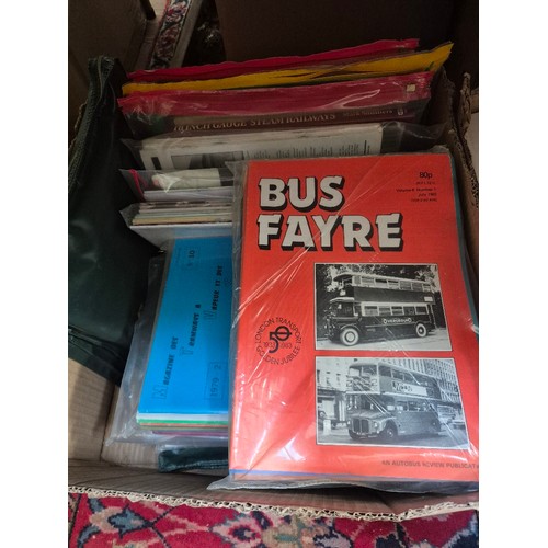 285 - A collection of mainly public transport and tourism related books and ephemera, mainly late 20th/ear... 