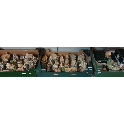 404 - 3 boxes of Lilliput Lane figures