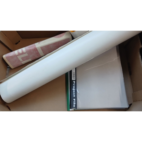 283 - Two files of mainly bus tickets, circa mid 20th century and a group of vintage bus posters and unuse... 