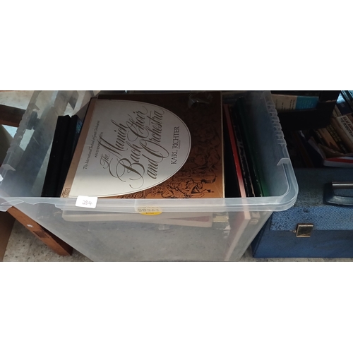 284 - 3 box of LPs to include a box of Elvis Presley LPs, box sets, classical sets, Fats Domino, Woody All... 