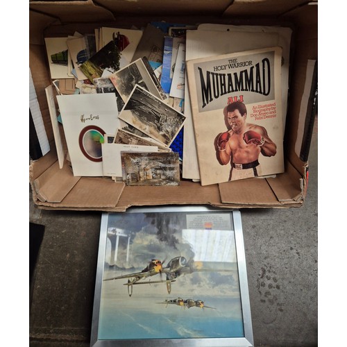38 - A box of assorted ephemera, photographs, documents etc.