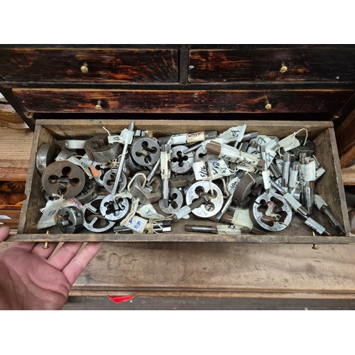 13 - An engineers toolbox complete with taps and dies