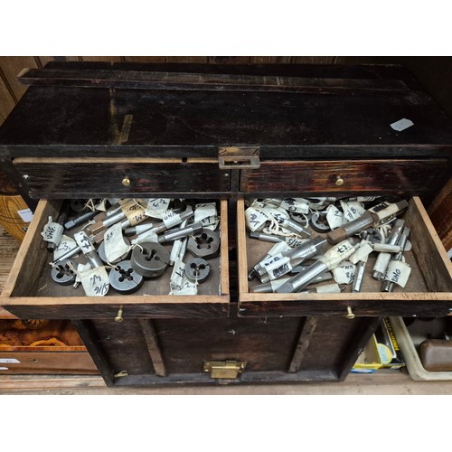 13 - An engineers toolbox complete with taps and dies