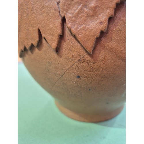 56 - Jules Claude Ziegler (1804-1856), a salt-glazed stoneware vase, bulbous form with flared neck, twin ... 