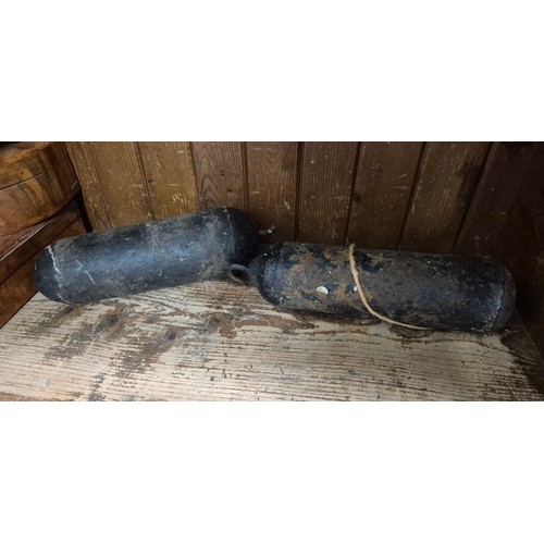 15 - A grandfather clock painted face marked Hodghan, Preston, with weights.