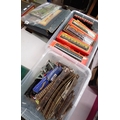 2 boxes of Hornby model railway including engine and track etc.