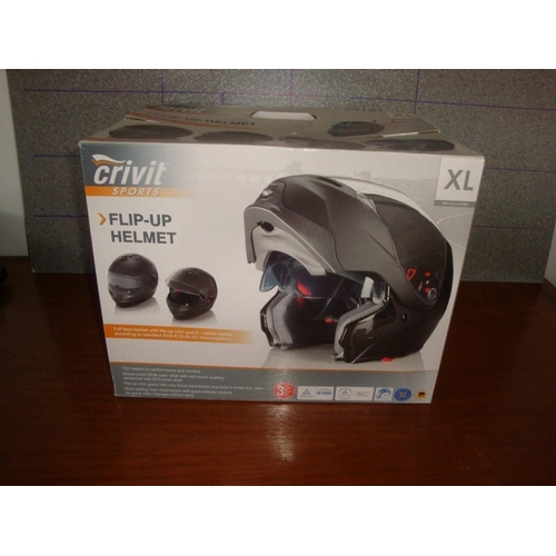 crivit motorcycle flip up helmet MY FF950  AMS Technology integrated Martian Motorcycle Modular Full Face