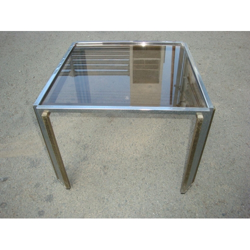 549 - Glass Topped Side Table