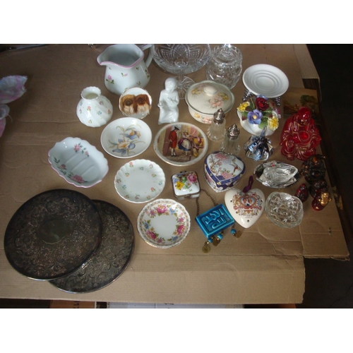11 - Large Collection of Vintage Collectables Incl. Crystals, Wedgwood, Porcelains etc..