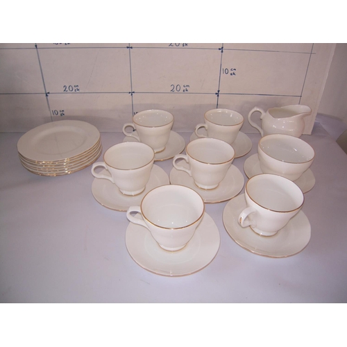 141 - Crown Staffordshire Fine Bone China Tea Set (21pcs)