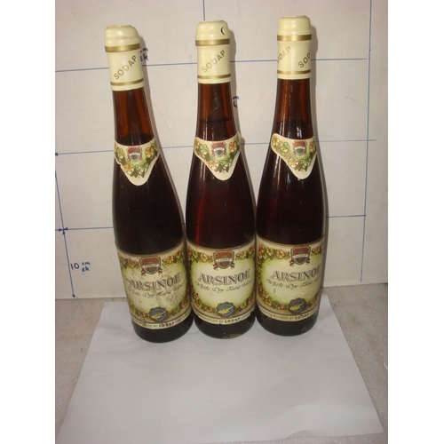 166 - x3 SODAP Arsinoe 1960's/70's White Dry Wine