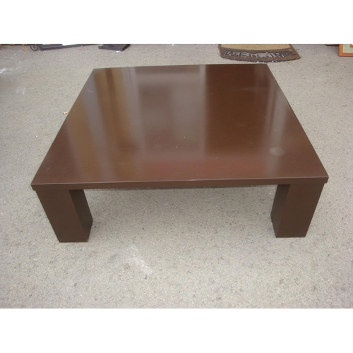 164 - Large Wooden Square Coffee Table