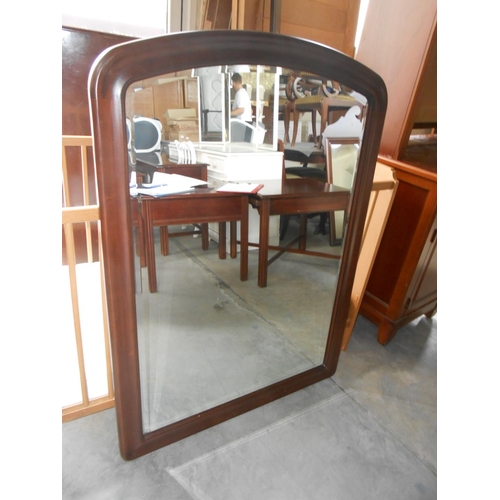 76 - Large Cherry Wood Bevelled Mirror (119 x 86cm) 
 (USA) Code AM6980G