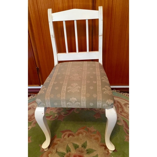 211 - Vintage Ornate Wood Dressing Table with Matching Chair