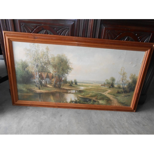 251 - Large Vintage Quality Print Framed