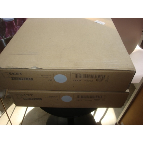 254 - x2 Boxes of 'Ikea' Shelves (New) - 'NO RESERVE'