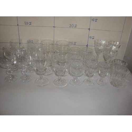 295 - Qty of Vintage Crystal Glasses