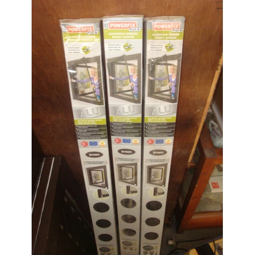 259 - x3 Powerfix Aluminium Window Insect Screen (New)