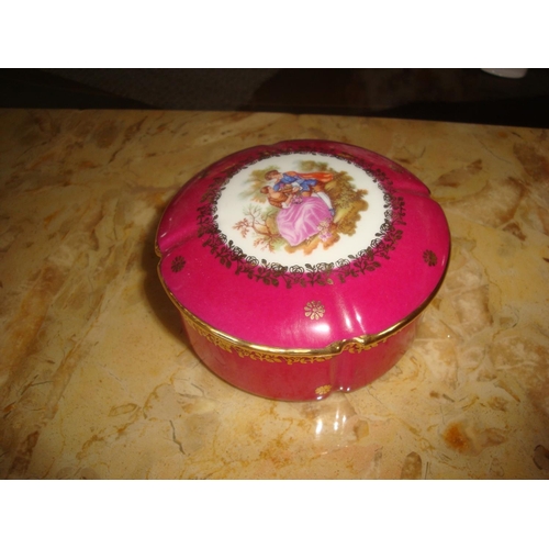 113 - Limoges Lidded Trinket Box