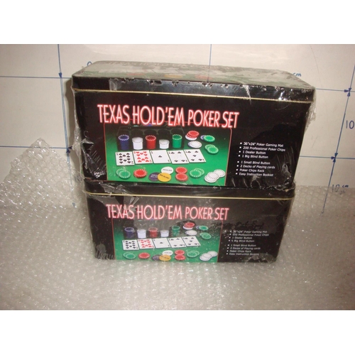 670 - x2 Texas Poker Sets (New)