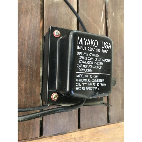 70 - Miyako USA 220V/110V Step Down Convertor (Untested) - Code N/A