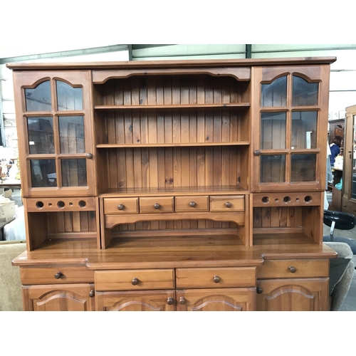 82 - Large Solid Pine Wood Cabinet (183 W. x 192 H. x 48cm D.)