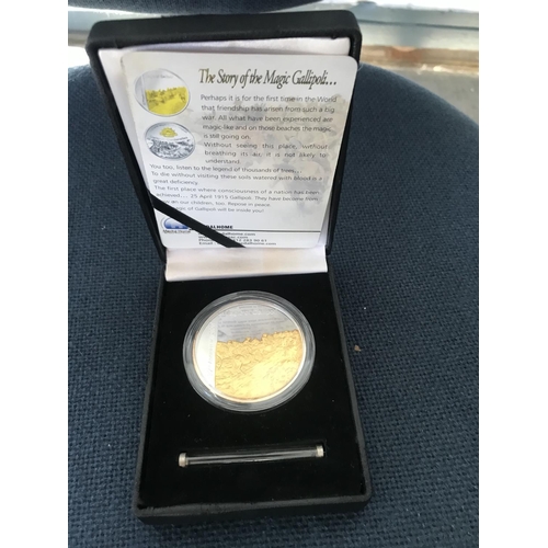 110 - Australian Military Force Magic of Gallipoli Limited Edition (/500) Collectable Coin in Original Cas... 